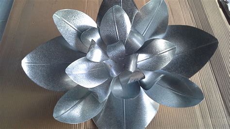 how to make sheet metal flowers|flowers made from scrap metal.